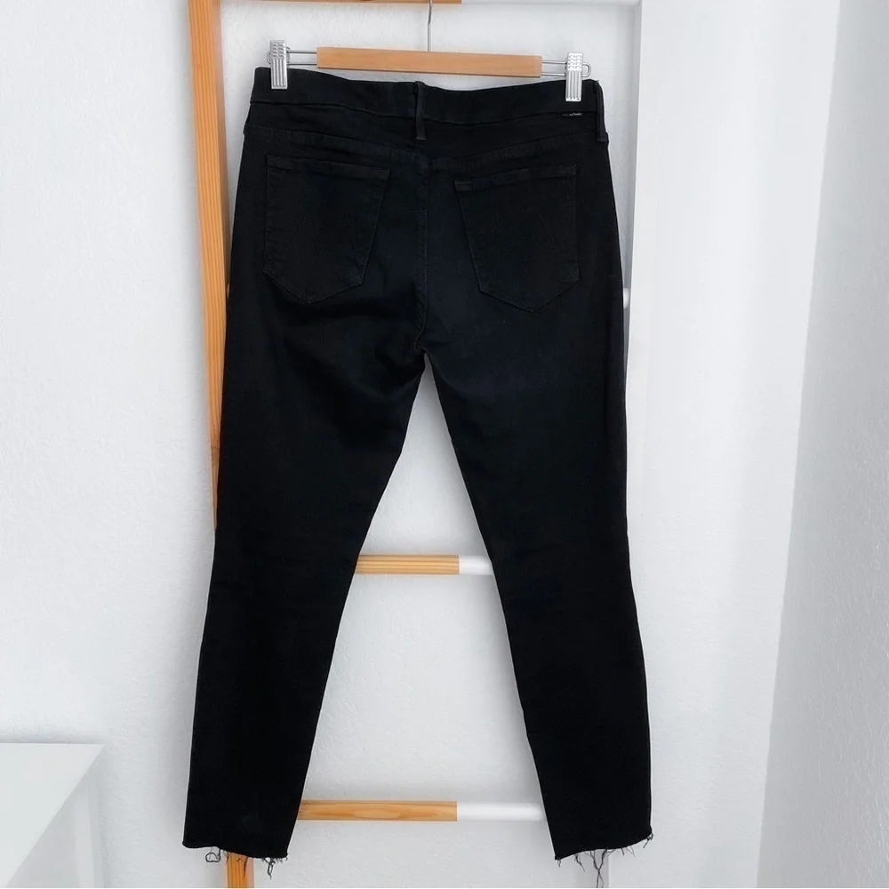 Mother Denim The Looker Ankle Fray Jeans  Guilty As Sin Distressed Ripped 29 - Picture 4 of 16